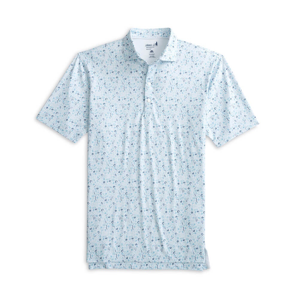 XL Men’s Johnnie-O Tacos Y Tequila Prep-Formance Polo Shirt Permafrost